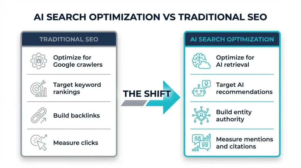AI Search Optimization vs Traditional SEO