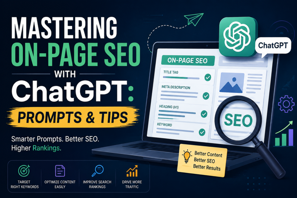 Mastering On-Page SEO with ChatGPT: Prompts & Tips