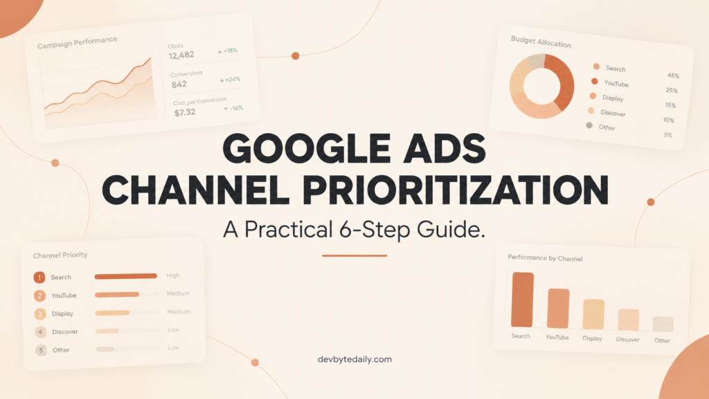 Google Ads Channel Prioritization: A Practical 6-Step Guide