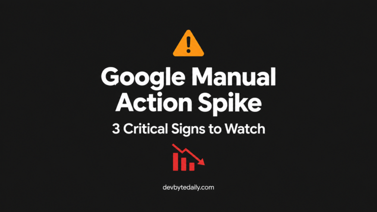 Google Manual Action Spike: 3 Critical Signs to Watch