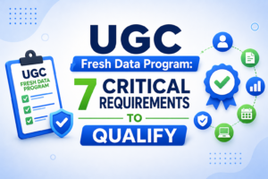 UGC Fresh Data Program Requirements